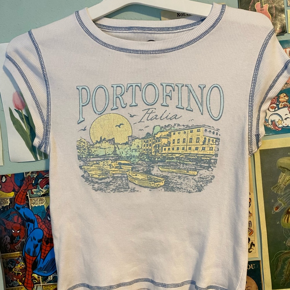 Graphic Women's Blouse - White